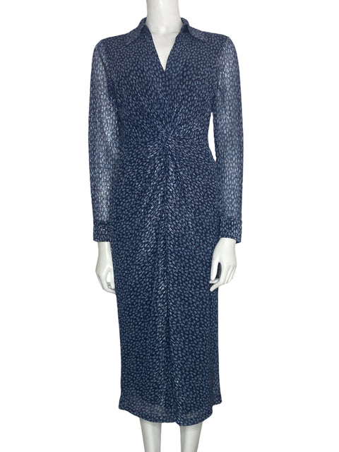 Vestido Michael Kors Largo Azul-Talla S