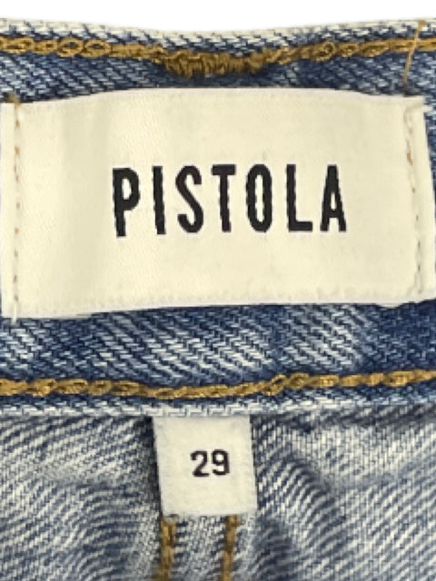 Pantalón Pistola Denim Straight Azul-Talla 29