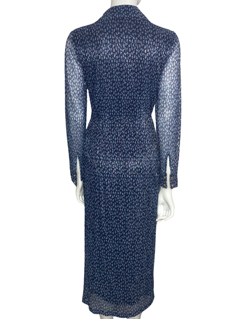 Vestido Michael Kors Largo Azul-Talla S