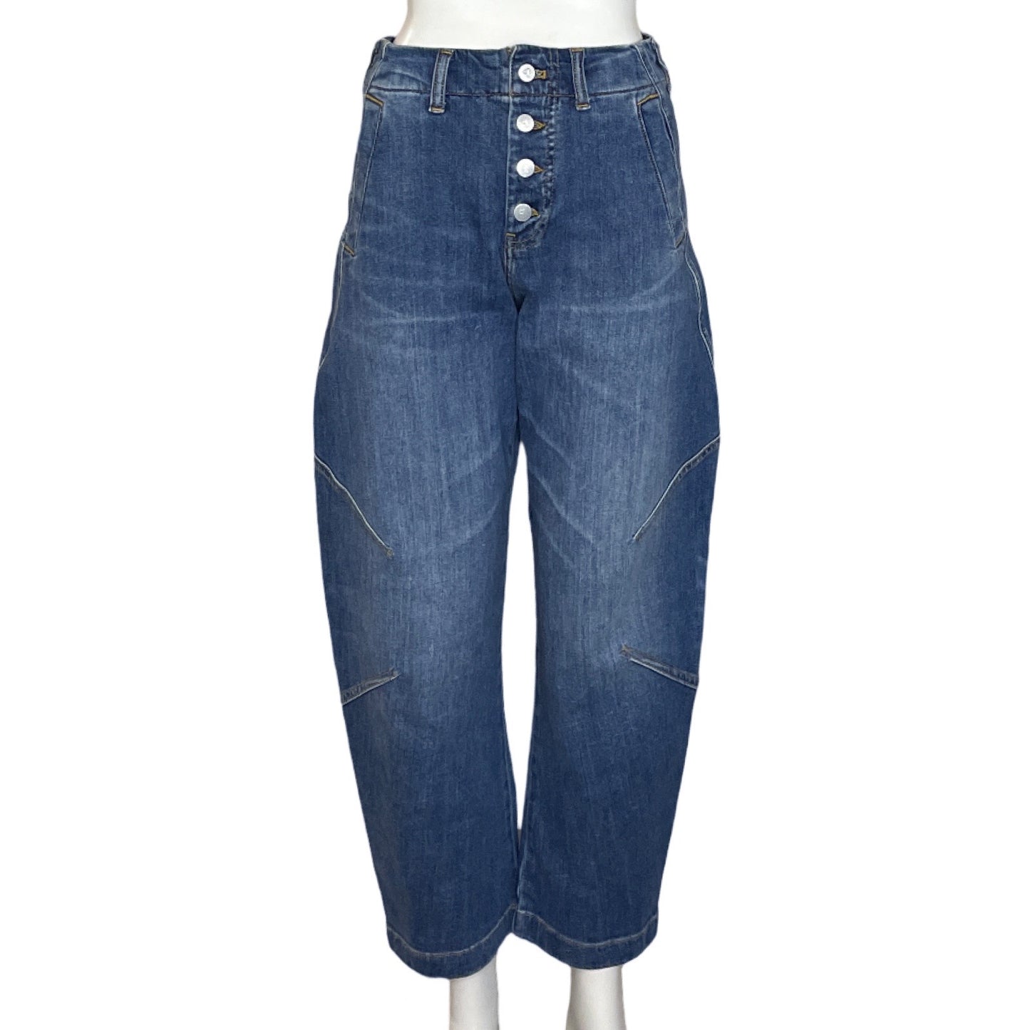 Pantalon Pilcro Botones Denim Azul-Talla 25