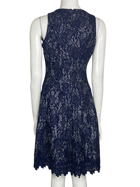 Vestido Donna Ricco Azul Fluido Azul-Talla S