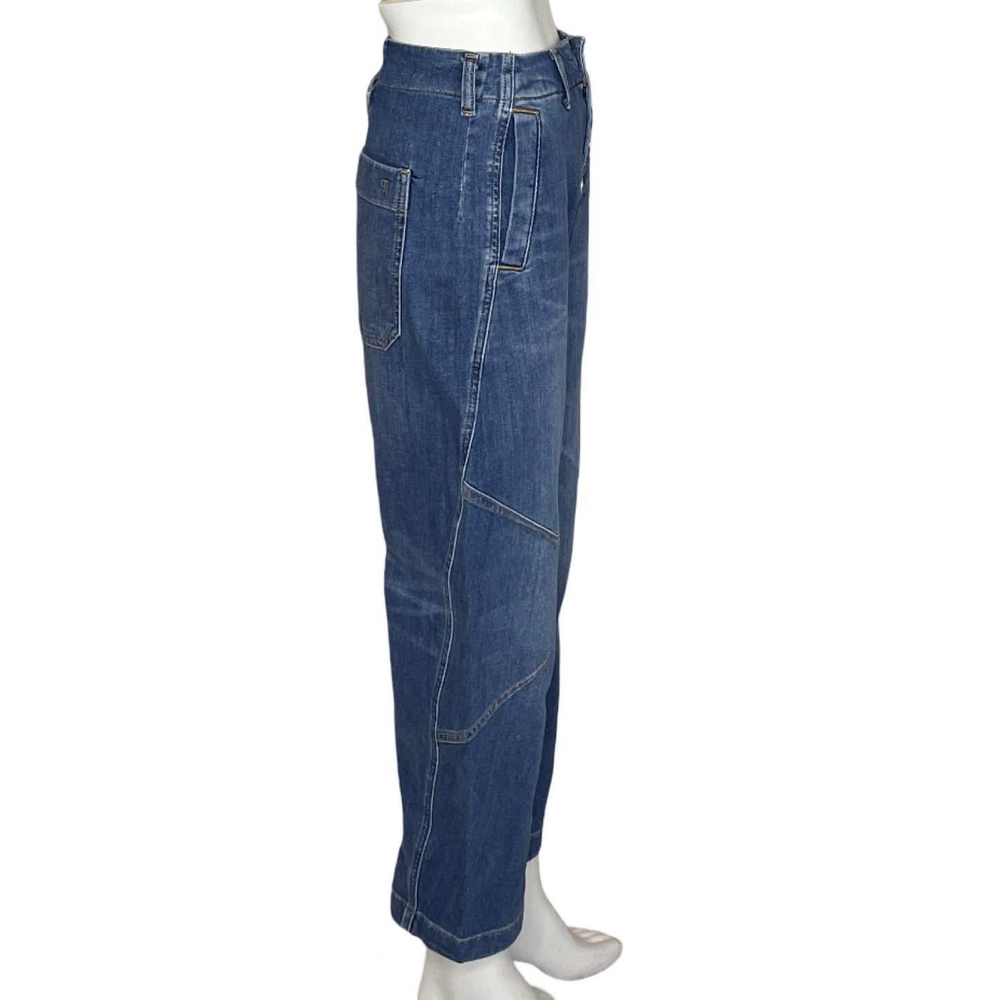 Pantalon Pilcro Botones Denim Azul-Talla 25