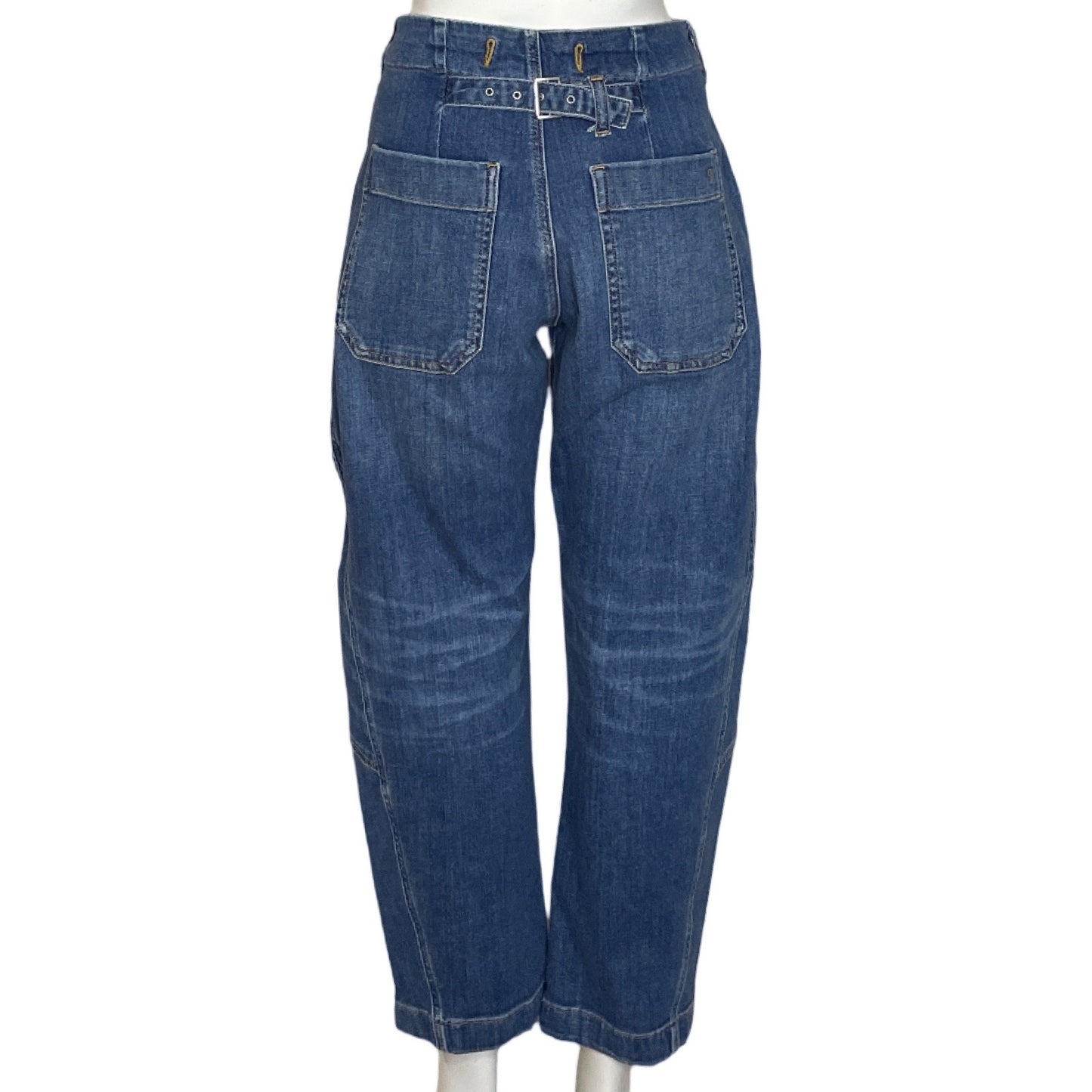 Pantalon Pilcro Botones Denim Azul-Talla 25