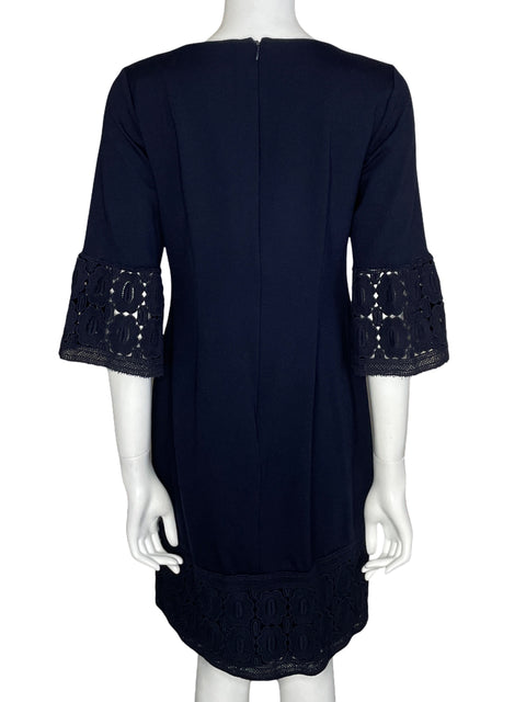 Vestido Talbots Midi Encaje Azul-Talla 6