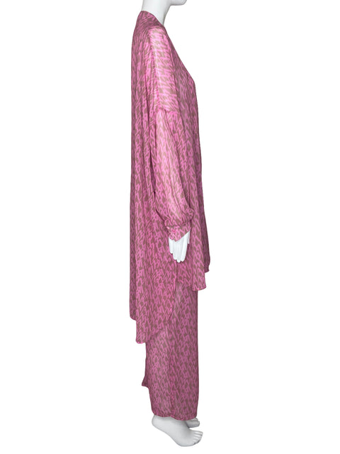 Set Beulah Botones Estampado Rosado-Talla L