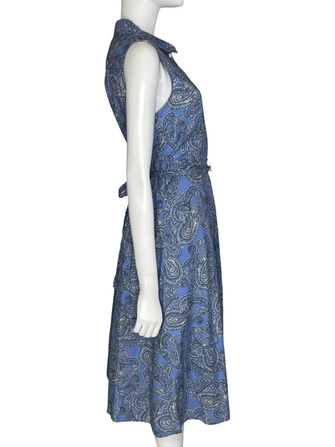 Vestido Tommy Hilfiger Bandana Print Camisero Azul-Talla 12