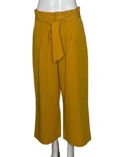 Pantalón Ela Paper Bag Amarillo-Talla 8