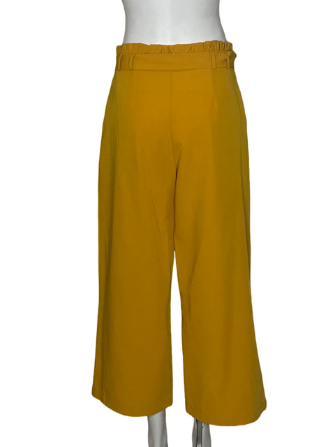 Pantalón Ela Paper Bag Amarillo-Talla 8