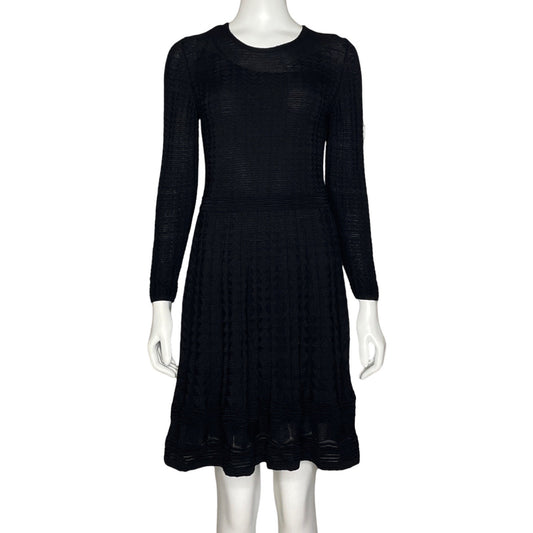 Vestido Missoni  Acanalado Negro - Talla 42