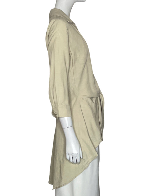 Blusa Studio F Asimetrico Beige-Talla XS