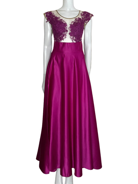 Set MariaKarina Body+Maxi Falda Rosado-Talla S