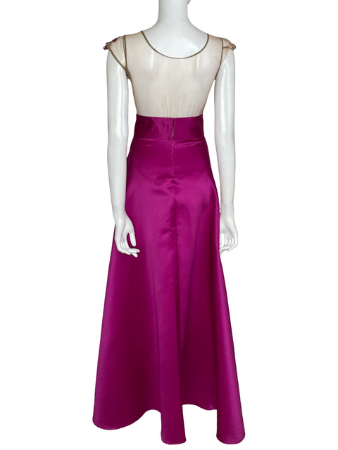 Set MariaKarina Body+Maxi Falda Rosado-Talla S