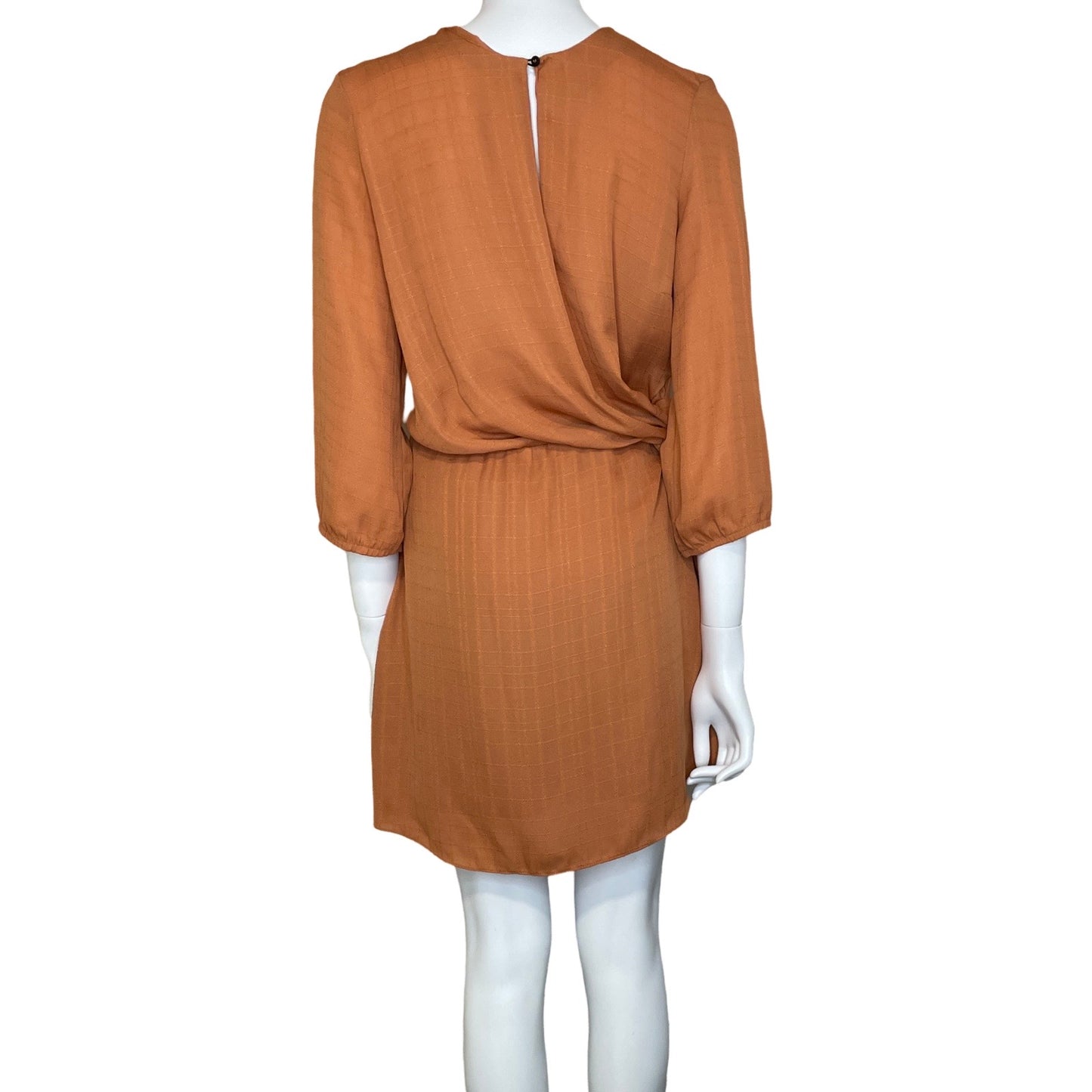 Vestido Amaro Cuadros Naranja-Talla-M