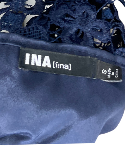 Vestido INA Mini Encaje Azul-Talla S