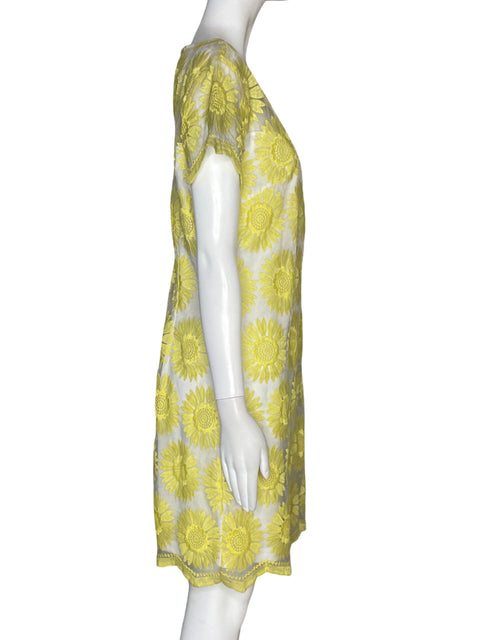 Vestido Sharagano Girasoles Amarillo - Talla 4