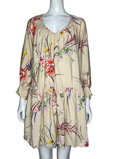Vestido Tesoro TPS Floral Mini Beige-Talla XS