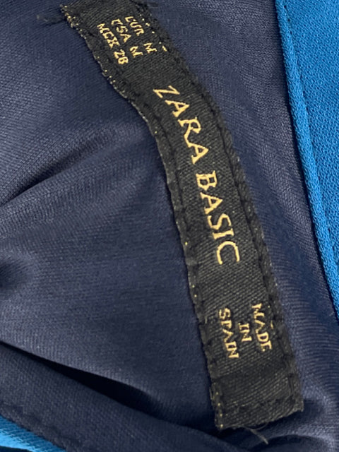 Mono Zara Sin Mangas Fluido Azul -Talla M