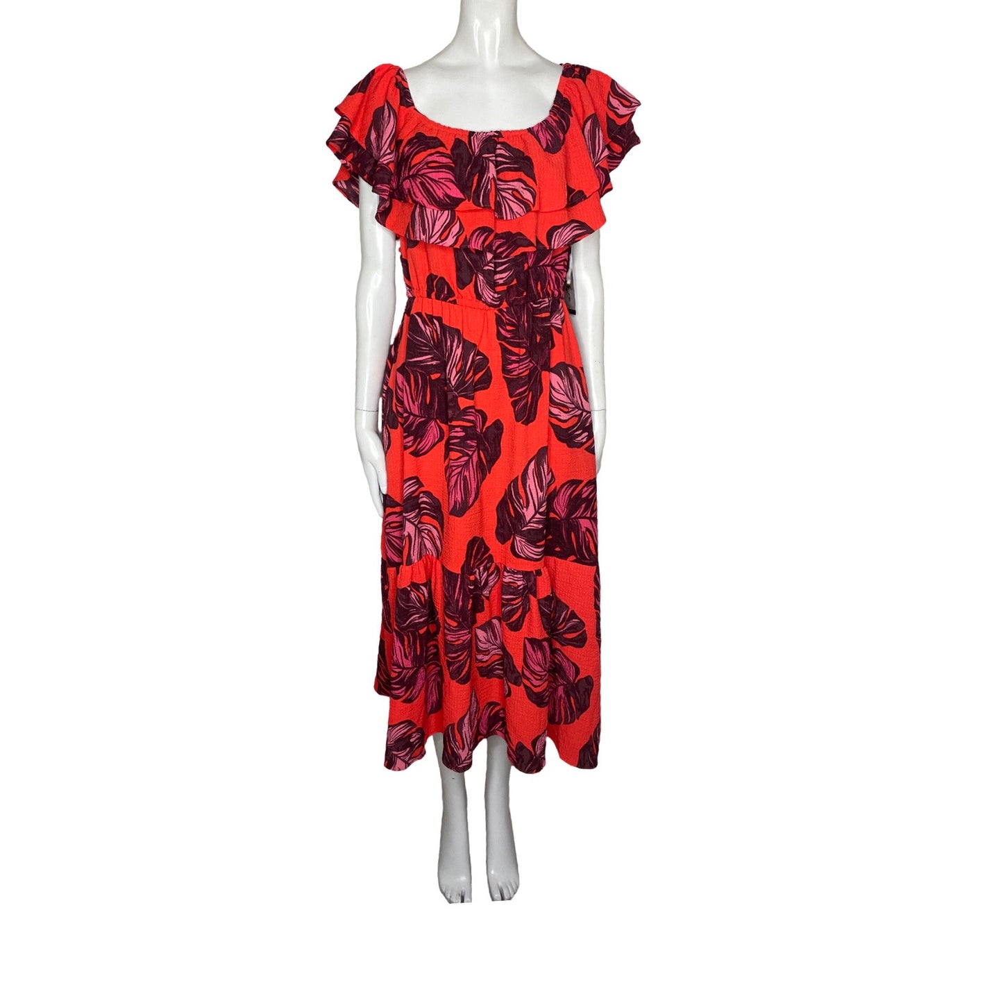 Vestido Sofia Vergara Flores Rojo-Talla S