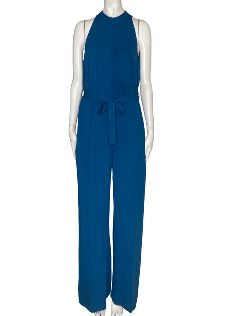 Mono Zara Sin Mangas Fluido Azul -Talla M