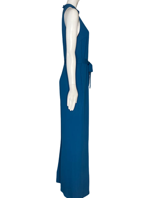 Mono Zara Sin Mangas Fluido Azul -Talla M