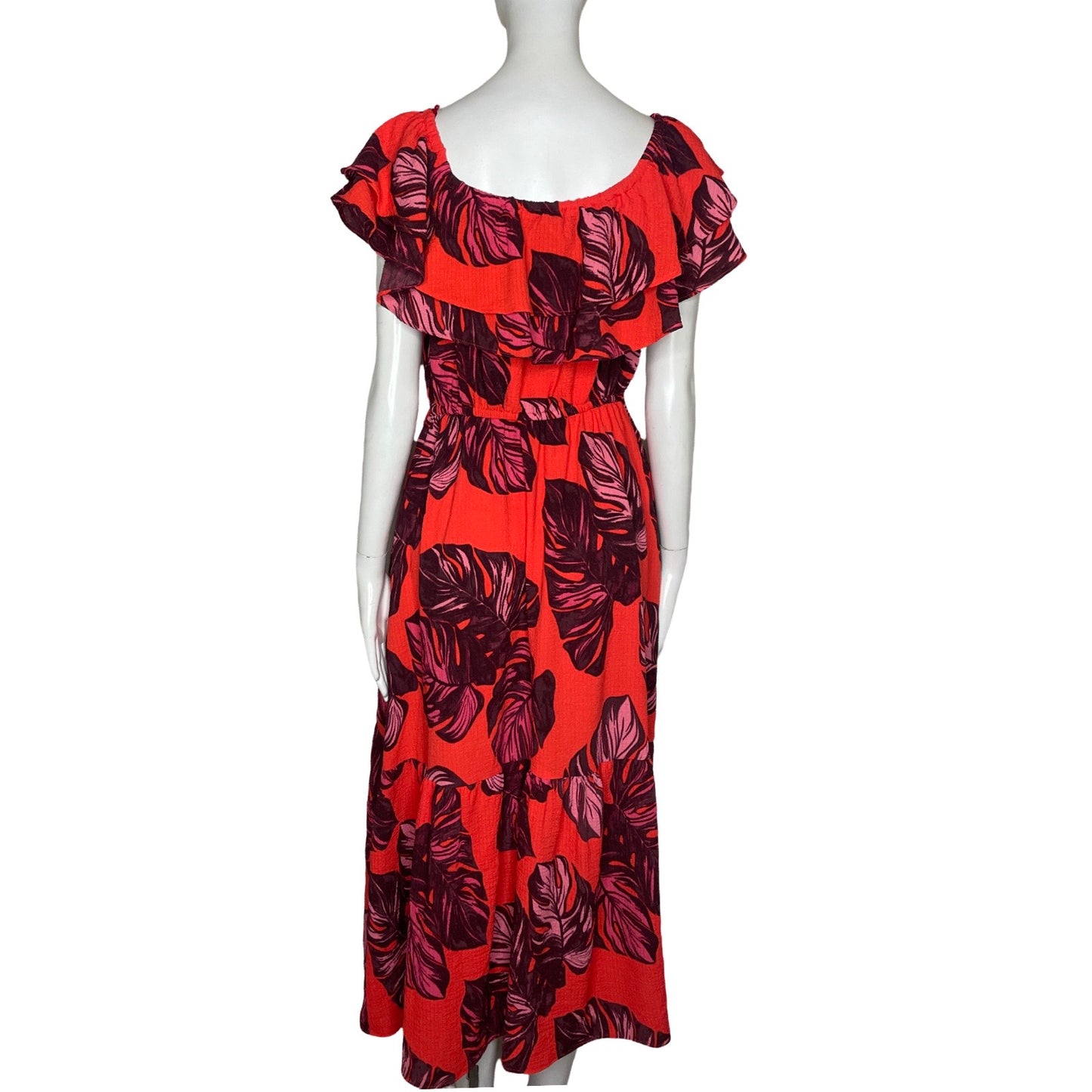 Vestido Sofia Vergara Flores Rojo-Talla S