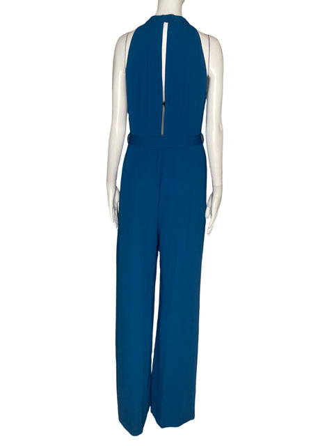 Mono Zara Sin Mangas Fluido Azul -Talla M