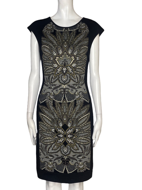 Vestido Maggy London Estampado Negro - Talla 4