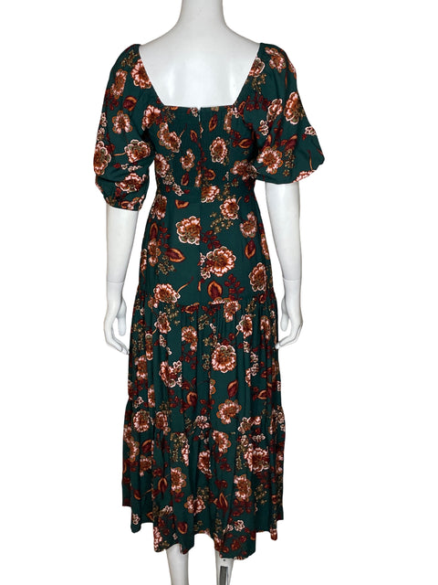 Vestido Minkpink Midi Cut Out Verde-Talla XS