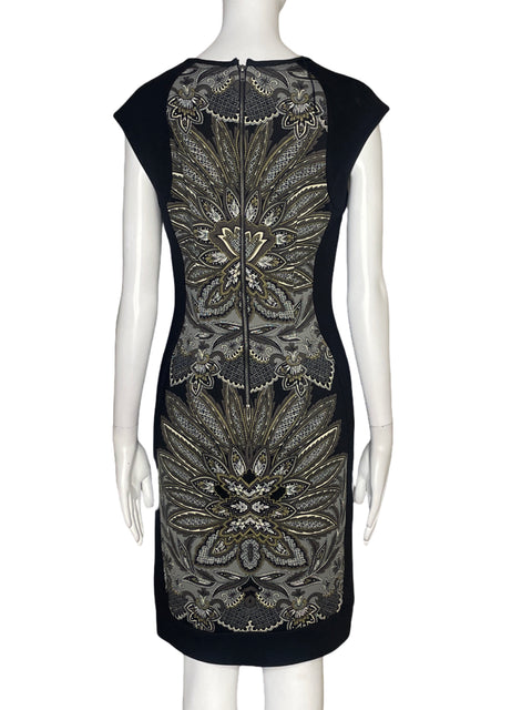 Vestido Maggy London Estampado Negro - Talla 4