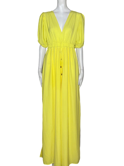 Mono Valentina Candamii Mangas Puff Amarillo - Talla S