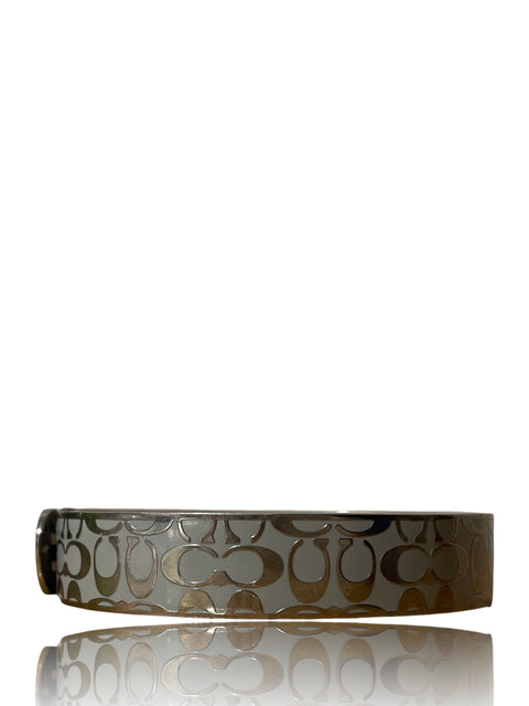 * Pulsera Coach Plateado Canvas-Talla U