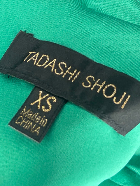 Vestido Tadashi Shoji Encaje Verde - Talla S
