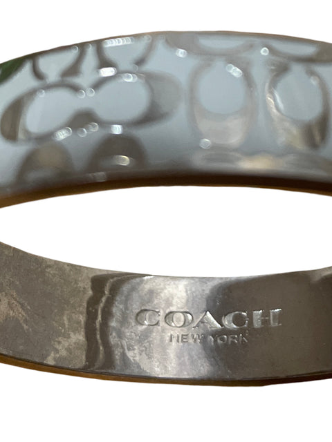 * Pulsera Coach Plateado Canvas-Talla U