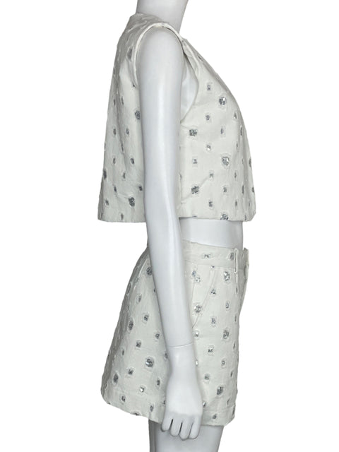 Set Zara Brillo Blanco-Talla S