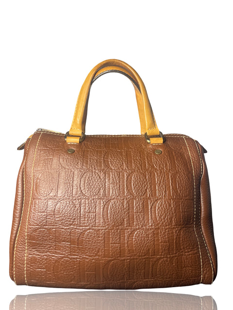 * Cartera Carolina Herrera Boston Marrón-Talla M