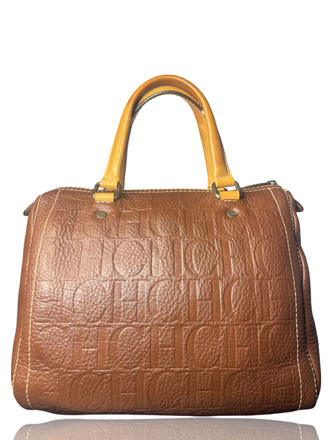 * Cartera Carolina Herrera Boston Marrón-Talla M