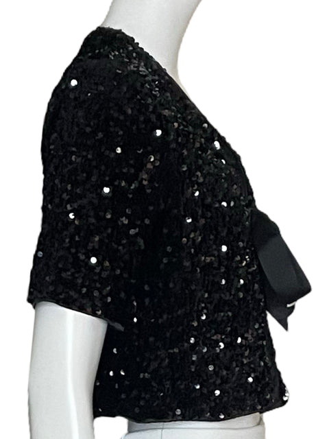 Top Tesoro TPS Lentejuelas Negro-Talla S