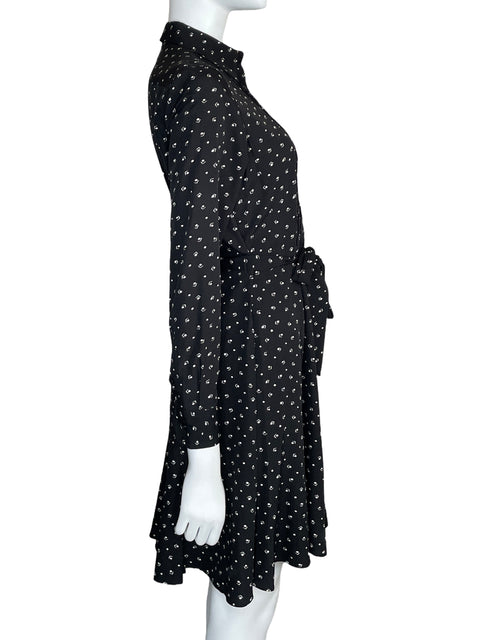 Vestido Ralph Lauren Midi Camisero Negro-Talla 4