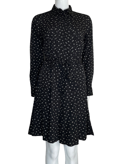 Vestido Ralph Lauren Midi Camisero Negro-Talla 4