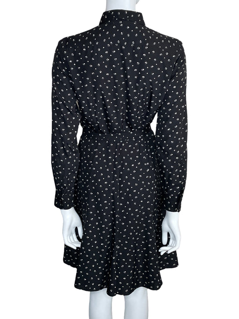 Vestido Ralph Lauren Midi Camisero Negro-Talla 4