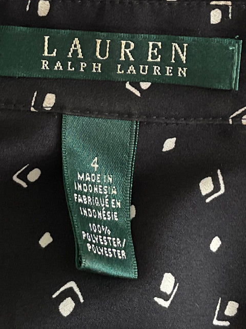 Vestido Ralph Lauren Midi Camisero Negro-Talla 4