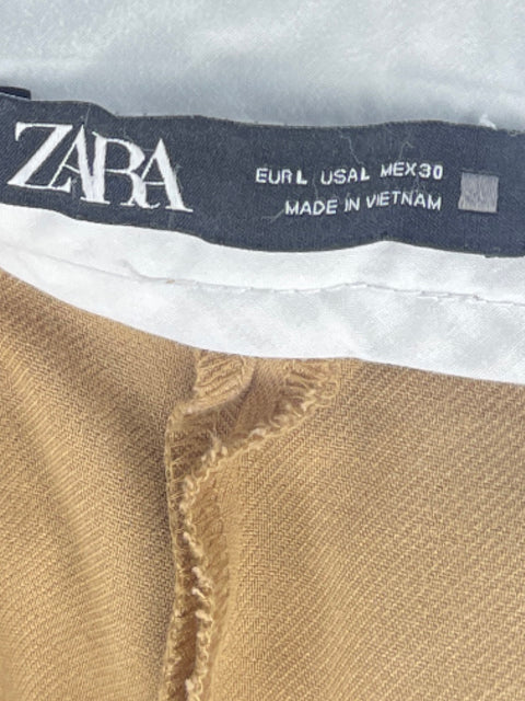 Pantalón Zara Bolsillo Marrón - Talla L