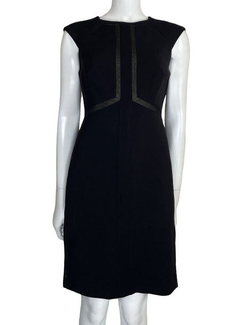 Vestido Anne Klein Midi Ejecutivo Negro-Talla 4