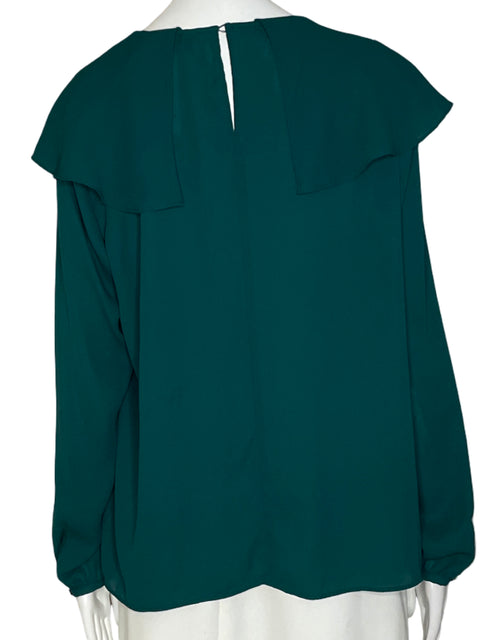 Blusa Zara Abullonado Verde-Talla XL