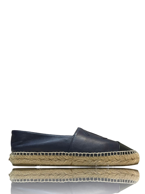 Calzado Chanel Espadrilla  Bicolor Azul-Talla 39