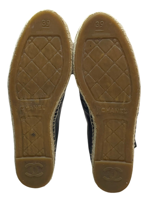 Calzado Chanel Espadrilla  Bicolor Azul-Talla 39