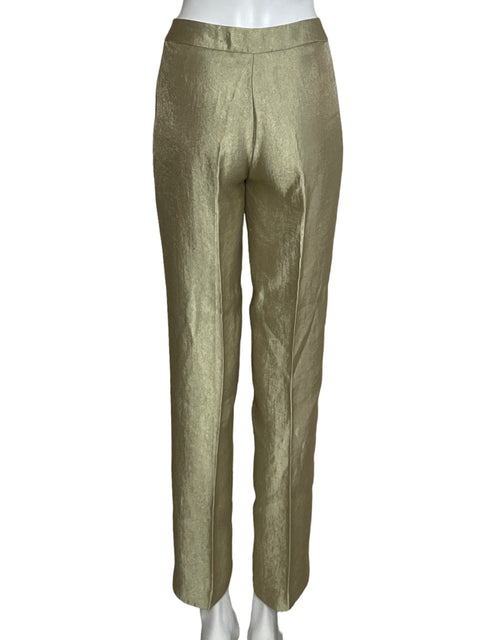 Pantalón Kasper Slim Dorado-Talla S
