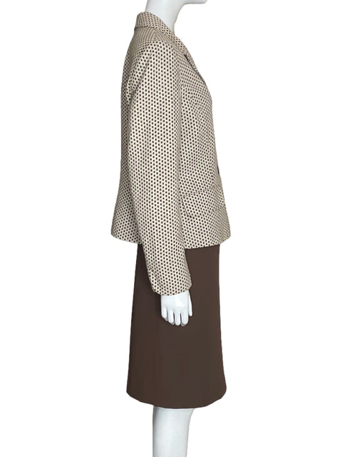 Set Jones New York Blazer+Falda Marron-Talla 12