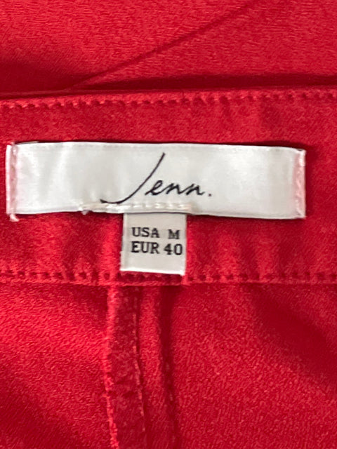 Pantalón Jena Straight Fluido Rojo-Talla M