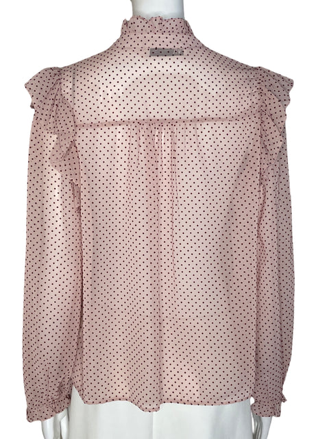 Blusa Zara Estampada Rojo-Talla L